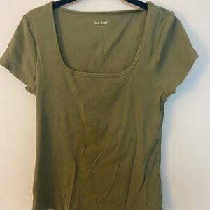 Old Navy Women's Olive Green Top